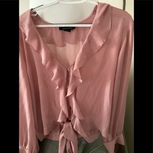 Dusty Pink Poet Blouse by Ashley Stewart 18/20